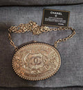CHANEL 2014 Paris-dallas Minaudière Crossbody Bag In Black excellent condition