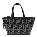 Chenille Vitello Santa Barbara FF Mini Roll Tote Navy