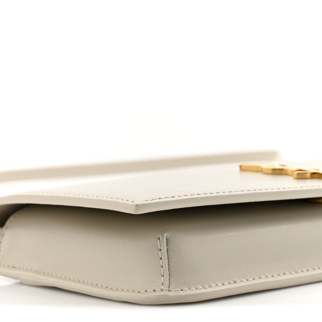 Smooth Calfskin Monogram Phone Holder Crossbody Crema Soft