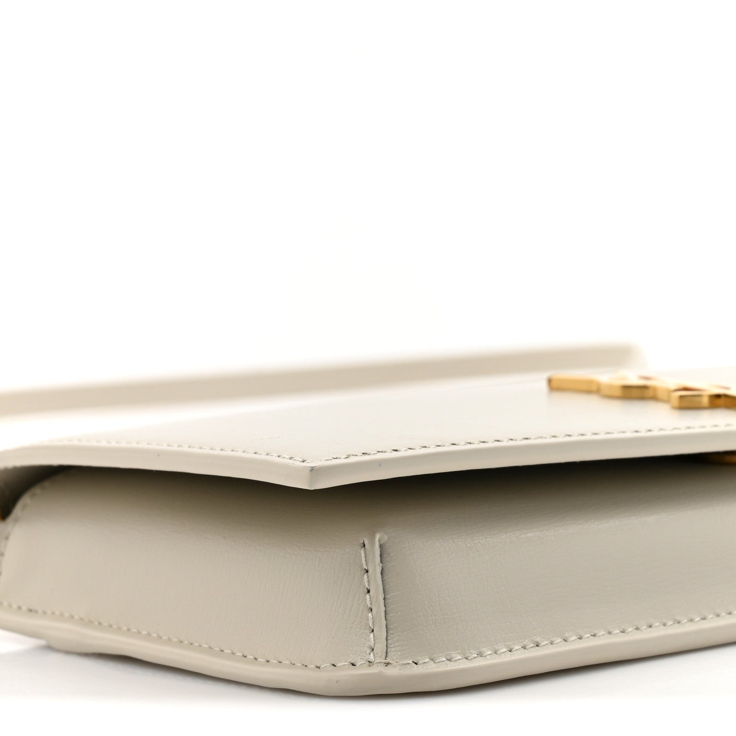 Smooth Calfskin Monogram Phone Holder Crossbody Crema Soft