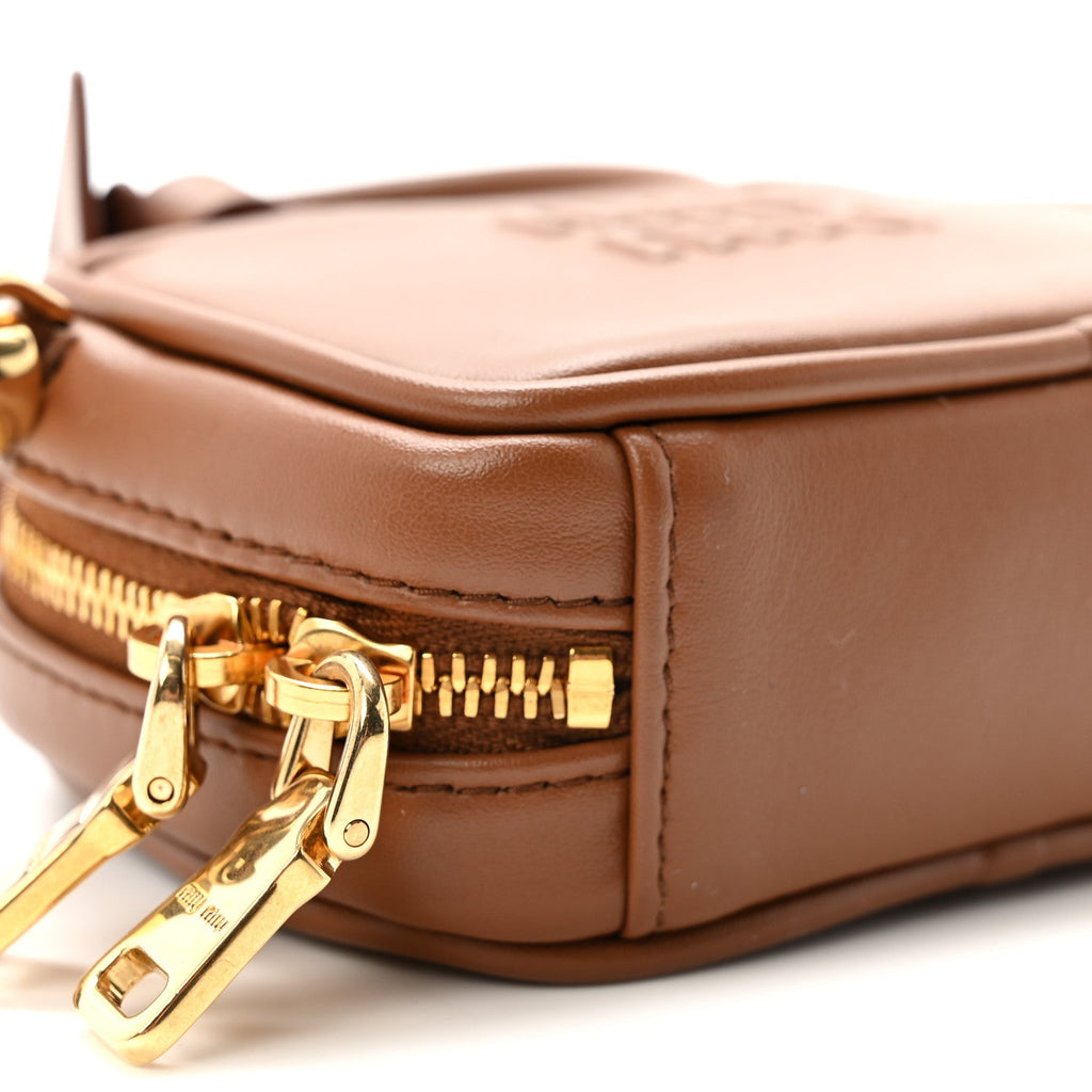 Calfskin Beau Micro Bag Cognac