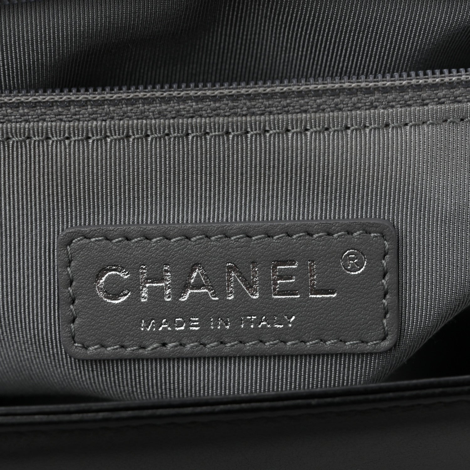 Lambskin Quilted Large Boy Flap Black