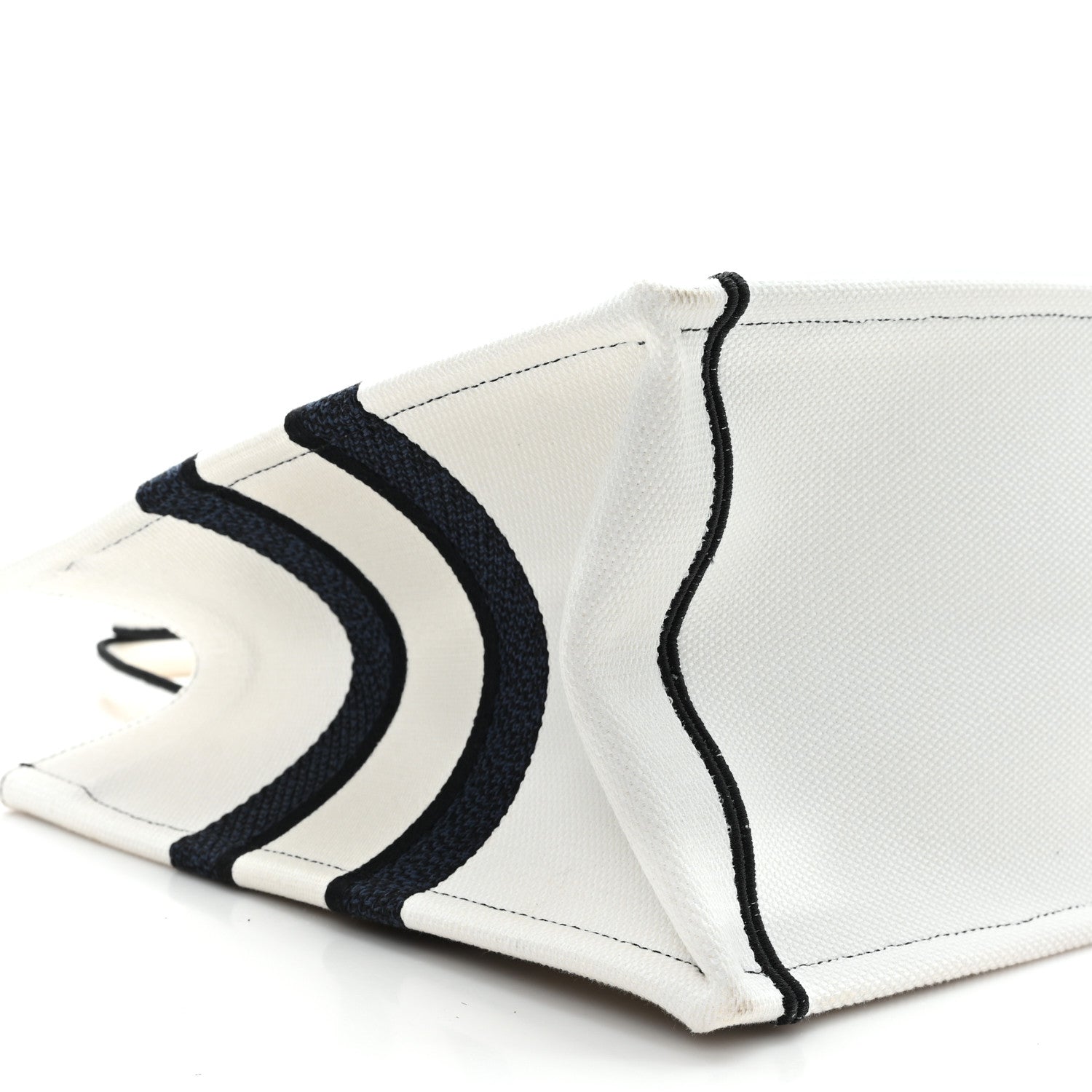 Canvas Embroidered Medium Miss Dior Graffiti Book Tote Navy White