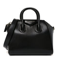 Shiny Lord Calfskin Mini Antigona Black