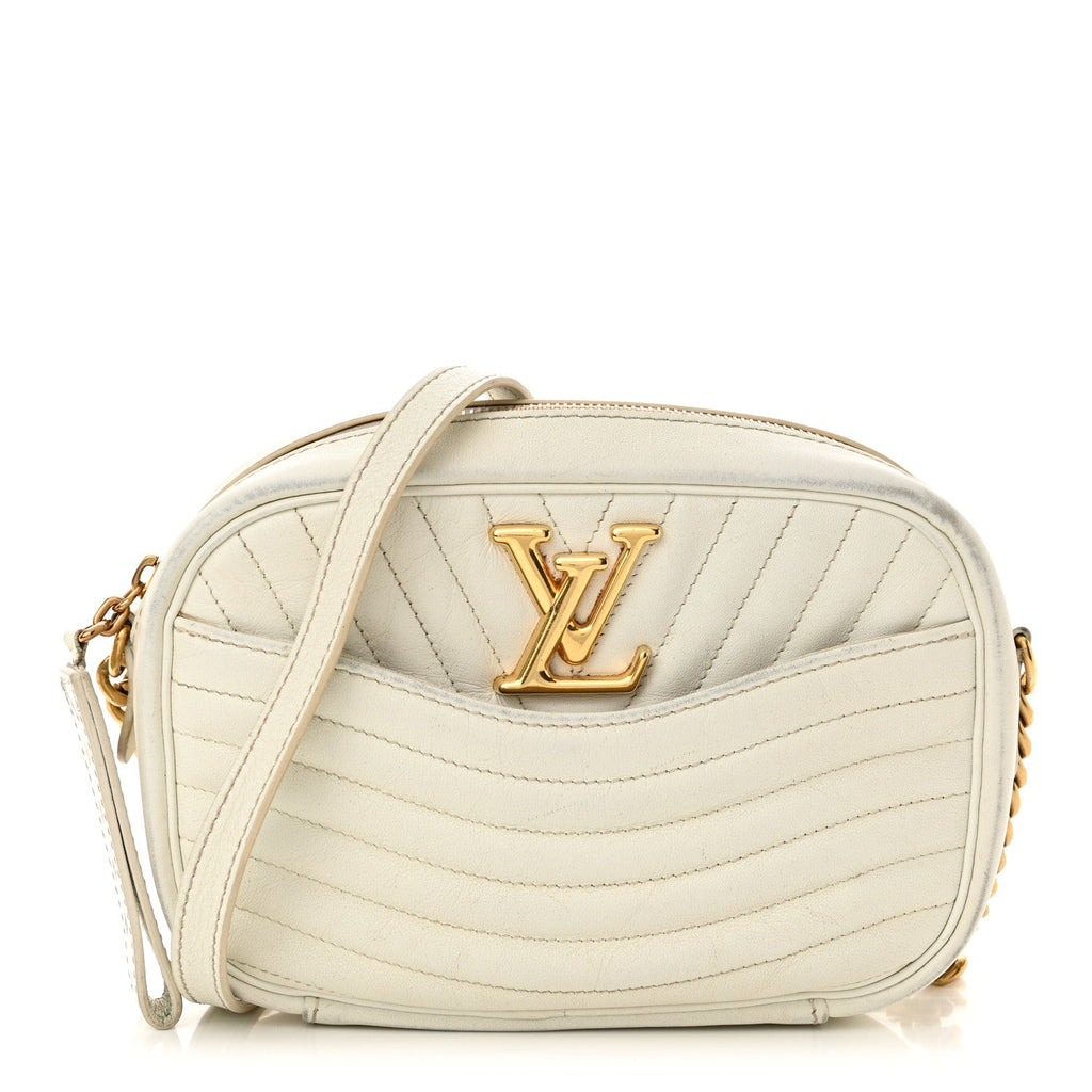 Calfskin New Wave Camera Bag White