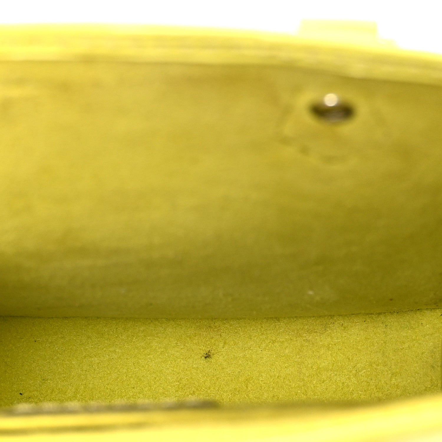 Epi Petit Sac Plat Yellow Citron