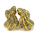 Christian Dior Gold Plated Metal Earrings