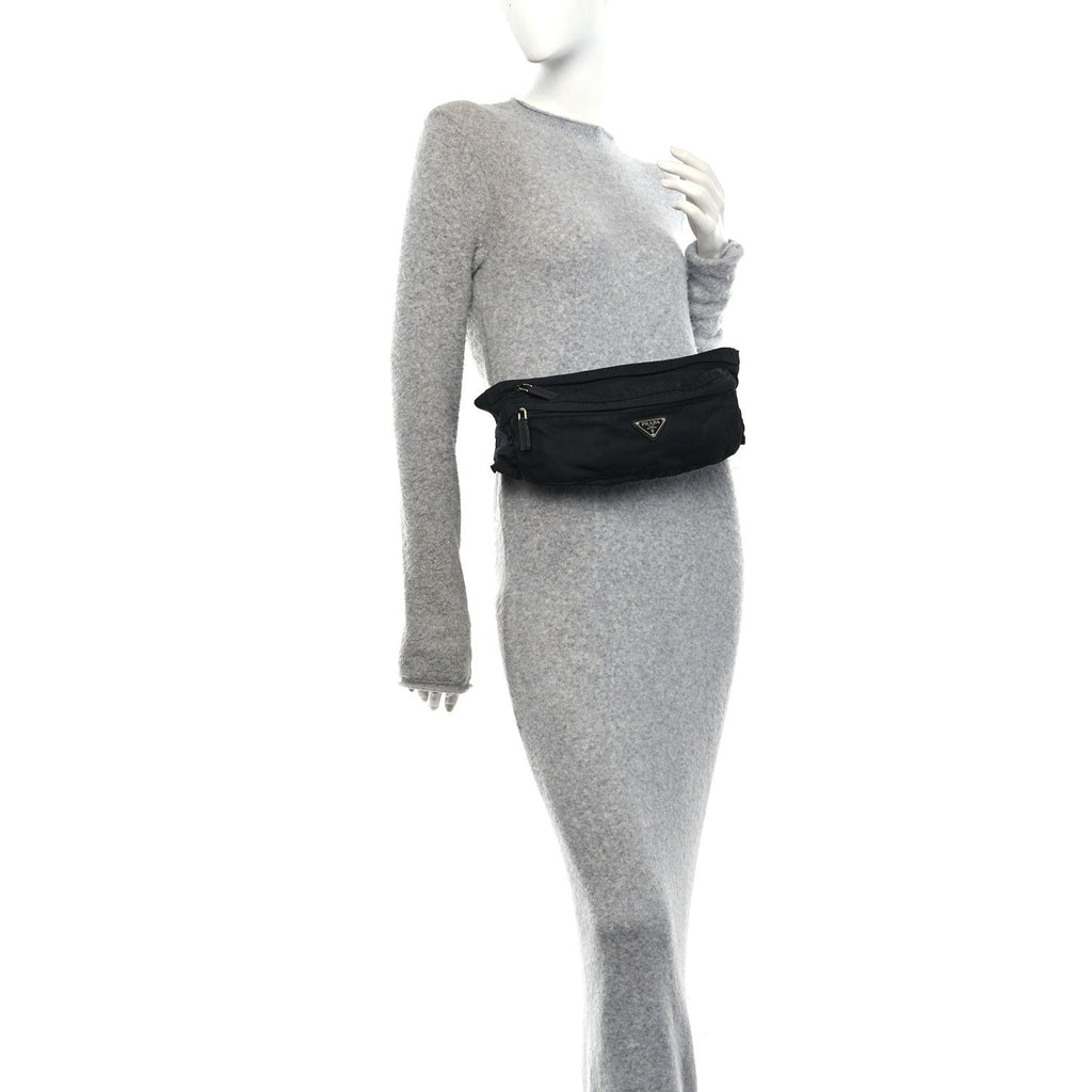 Tessuto Nylon Belt Bag Black