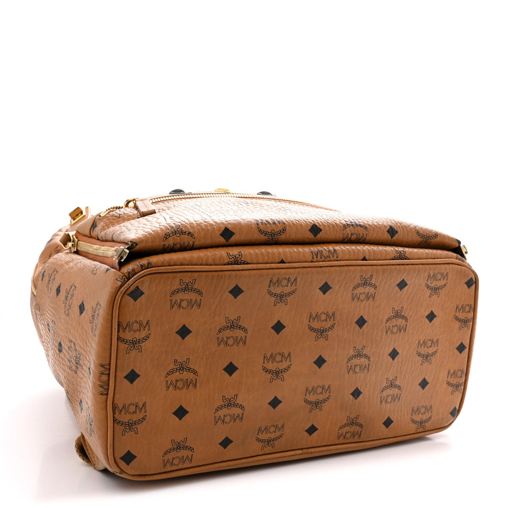 Visetos Studded Medium Dual Stark Backpack Cognac