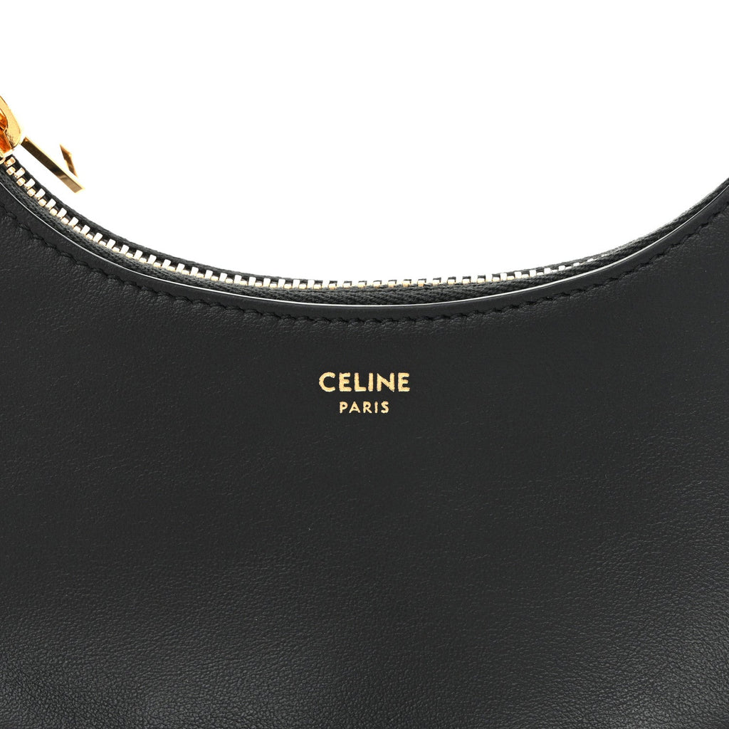 Smooth Calfskin Mini Ava Shoulder Bag Black
