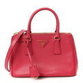 Saffiano Small Galleria Double Zip Tote Peonia