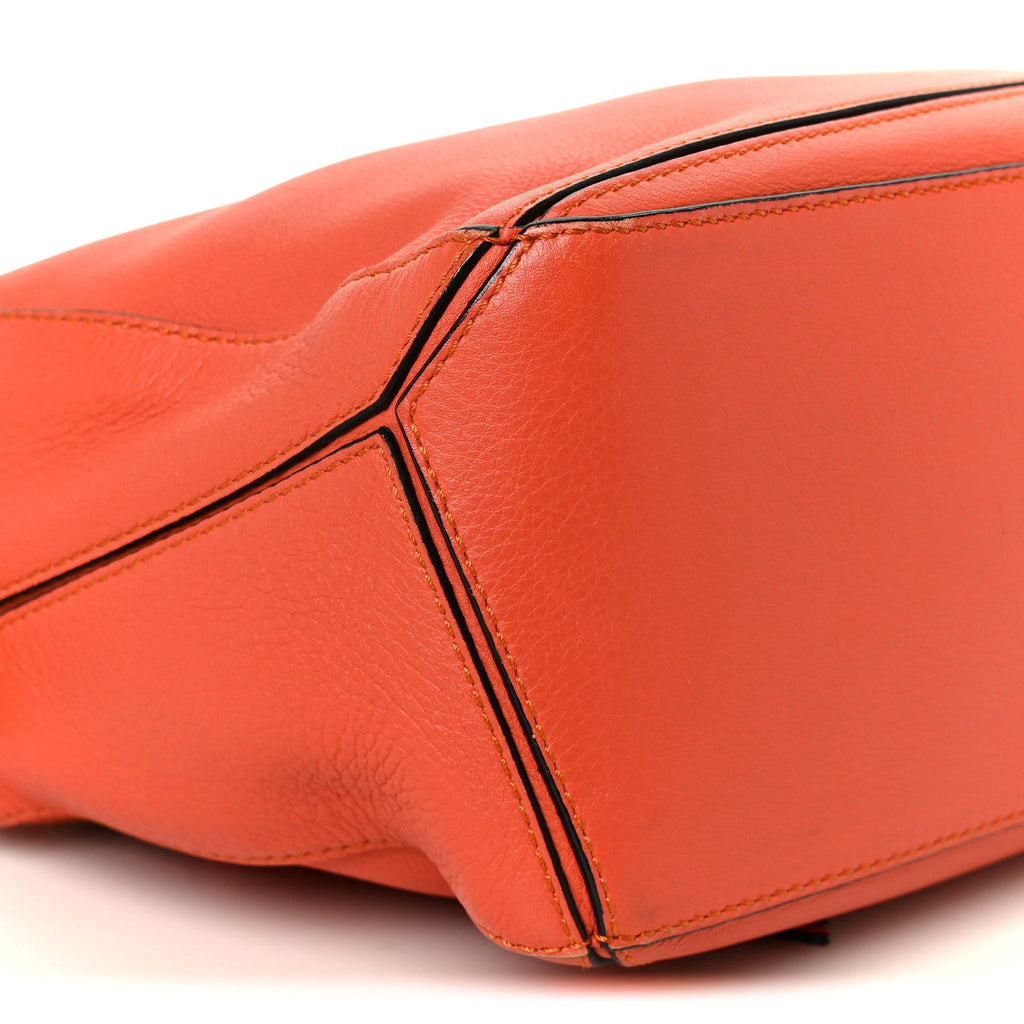 Calfskin Small Puzzle Bag Orange