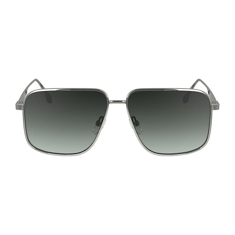 Victoria Beckham Sunglasses Square Full Rim, Matte Black Frame and Grey Gradient Lens VB243S002