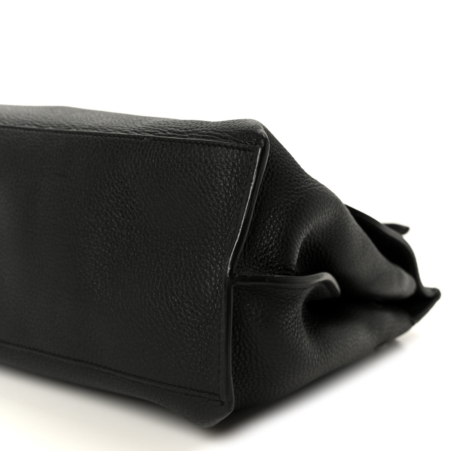 Cellarius Calfskin Bamboo Daily Top Handle Bag Black