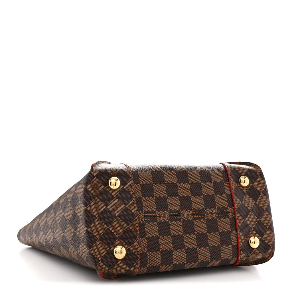 Damier Ebene Caissa Tote PM Cherry