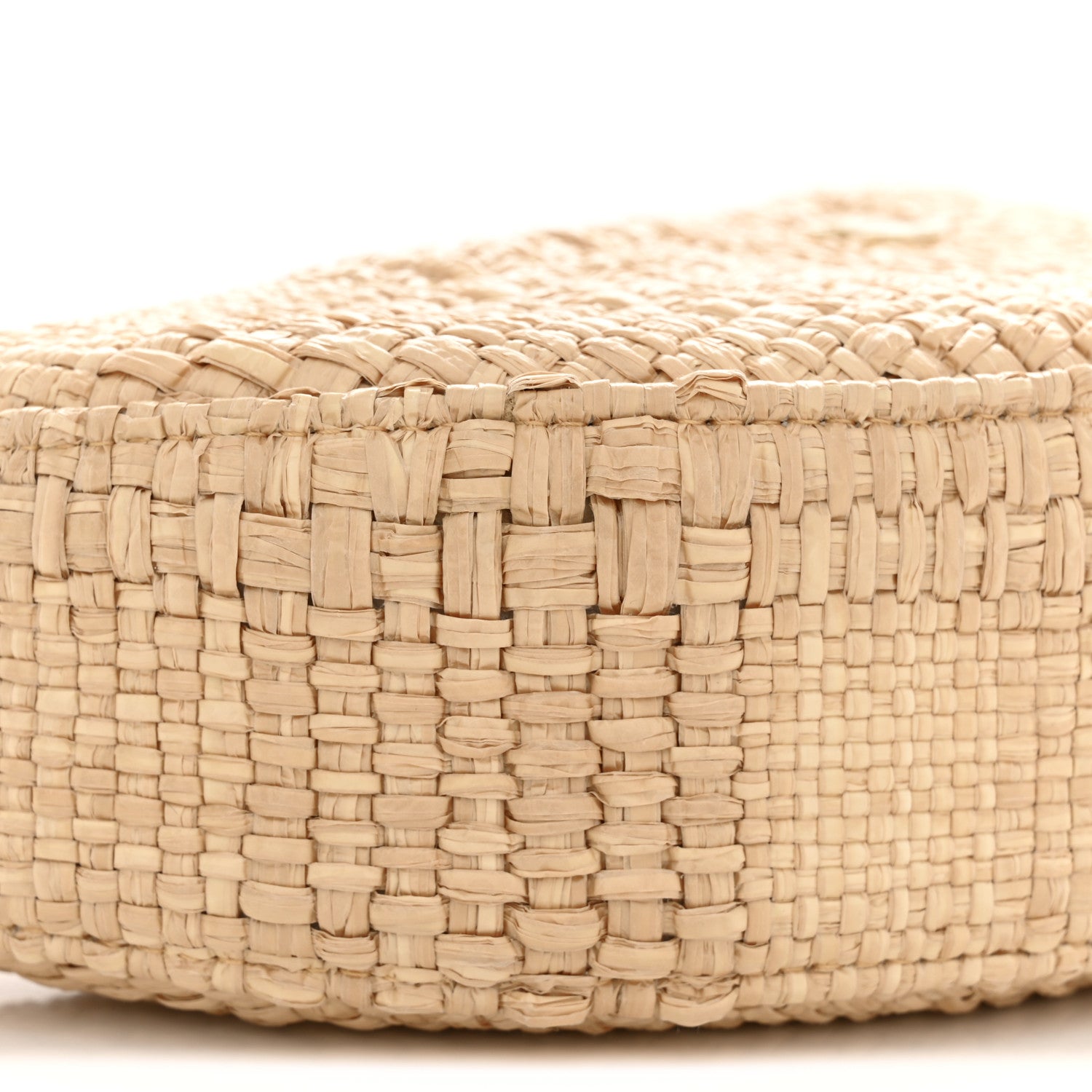Raffia Other Shape With Chain Beige