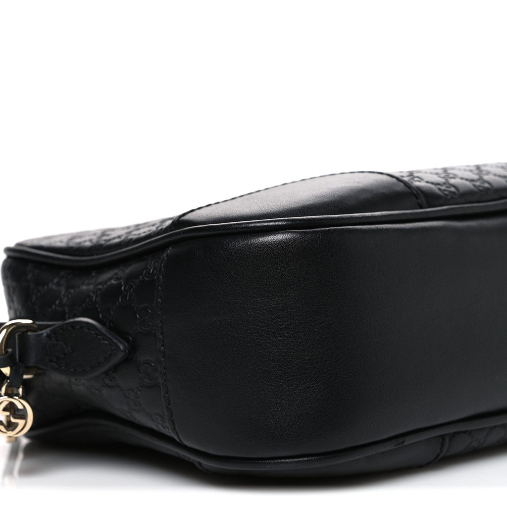 Microguccissima Mini Bree Messenger Bag Black