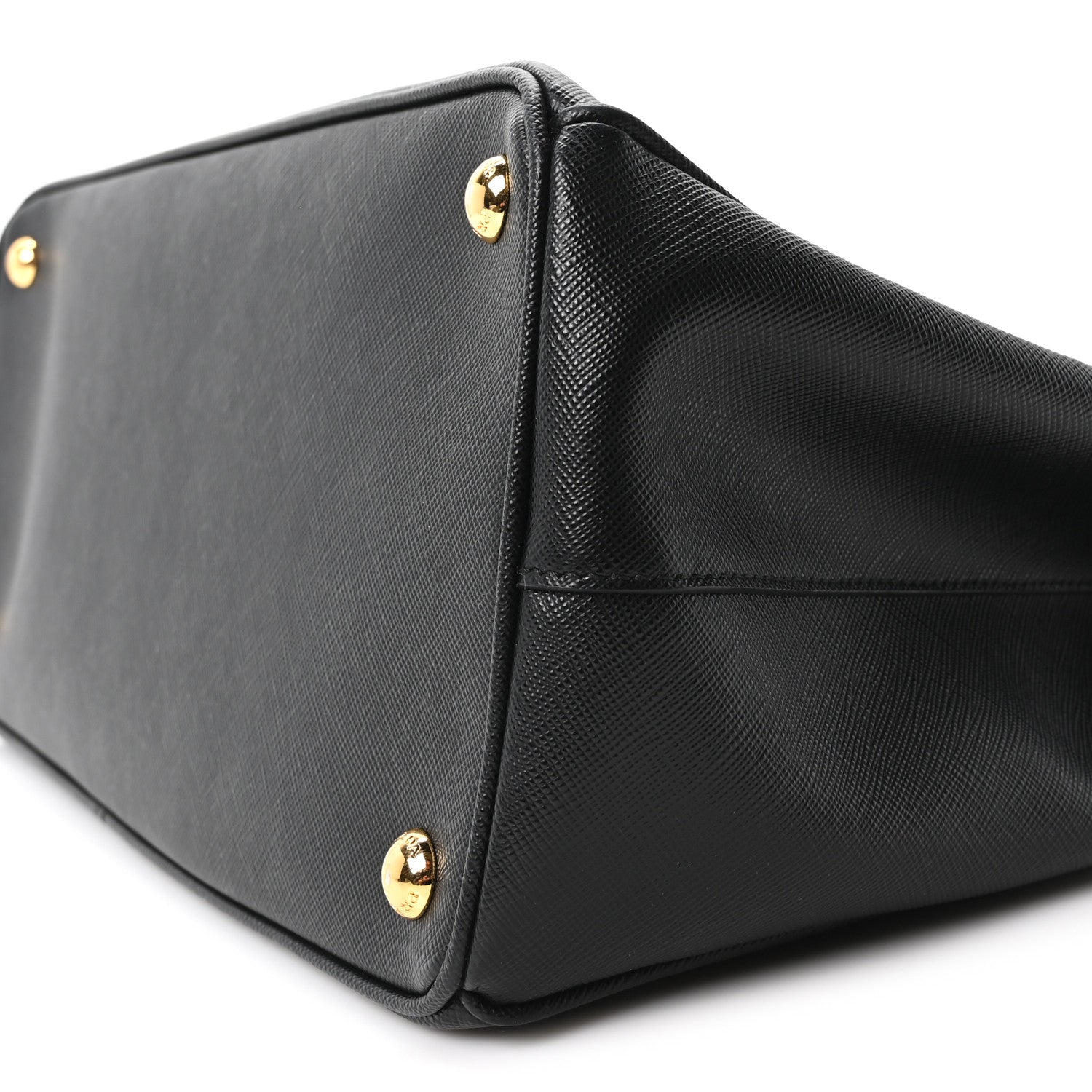 Saffiano Lux Large Galleria Double Zip Tote Black