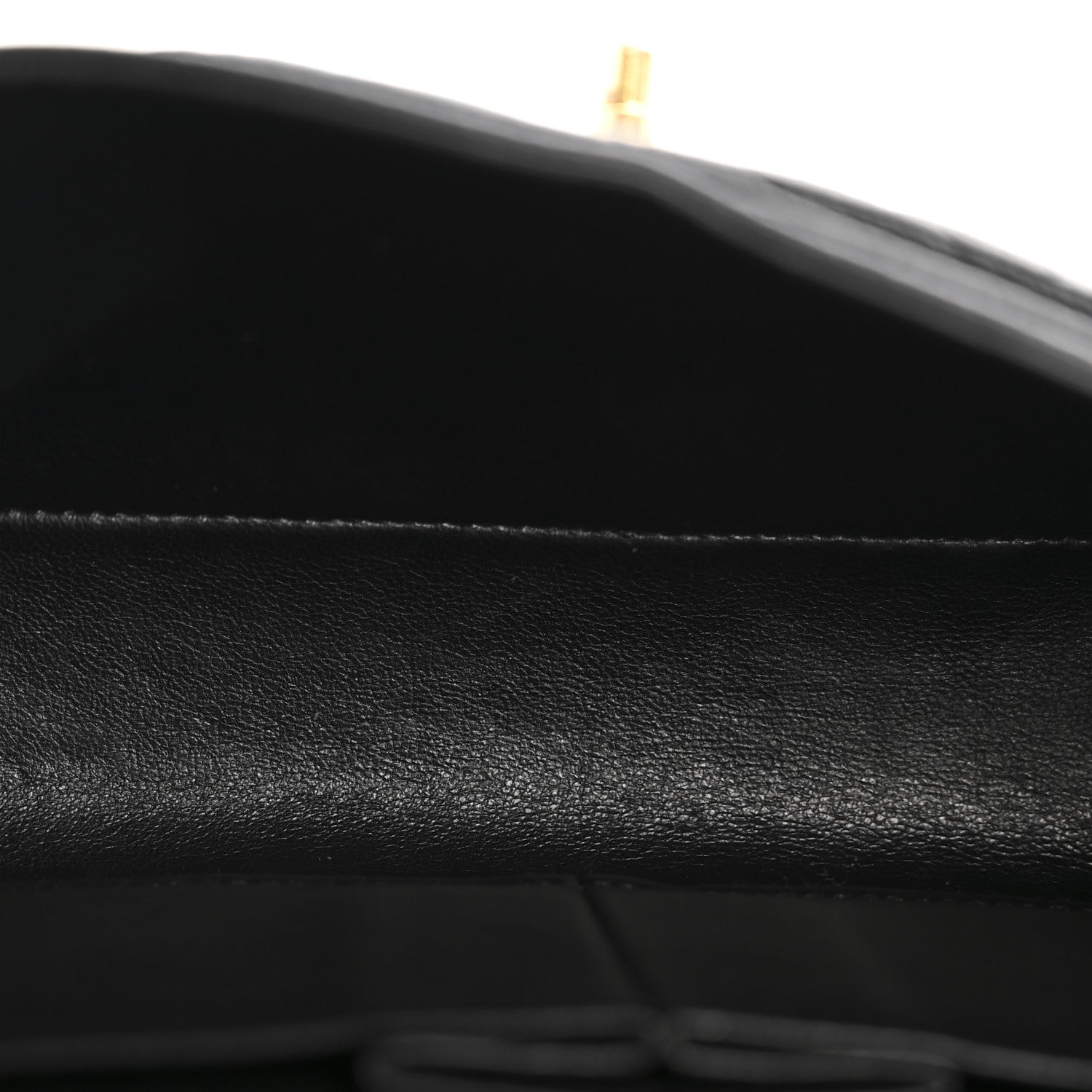 Caviar Quilted Small Double Flap Black