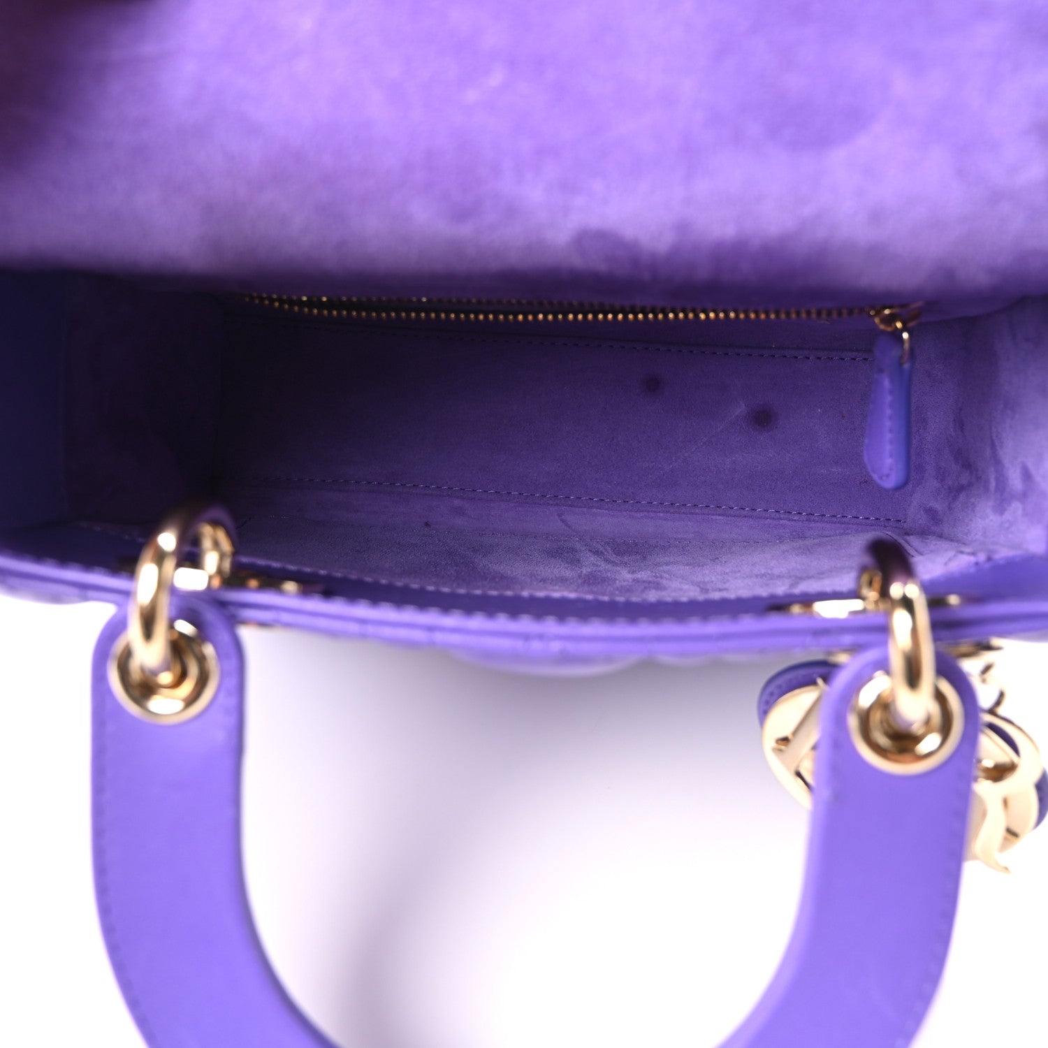 Lambskin Cannage Small My ABCDior Lady Dior Purple