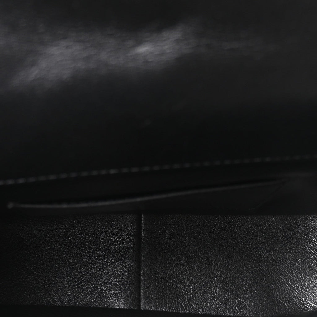 Lambskin Enamel Strass Quilted Mini Paris Monaco Flap Black