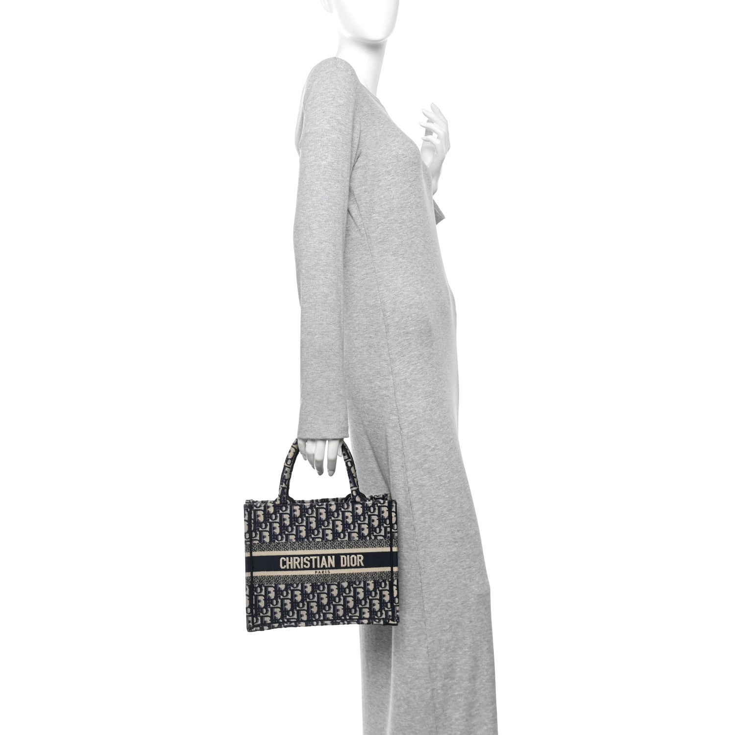 Oblique Small Book Tote Blue Multicolor