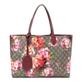 GG Supreme Monogram Blooms Large Reversible Tote Beige Multicolor Dry Rose
