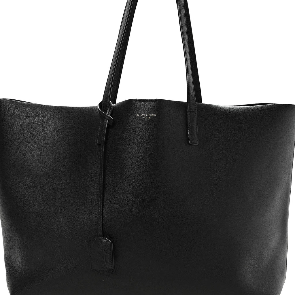 Calfskin Large Shopping Tote Black