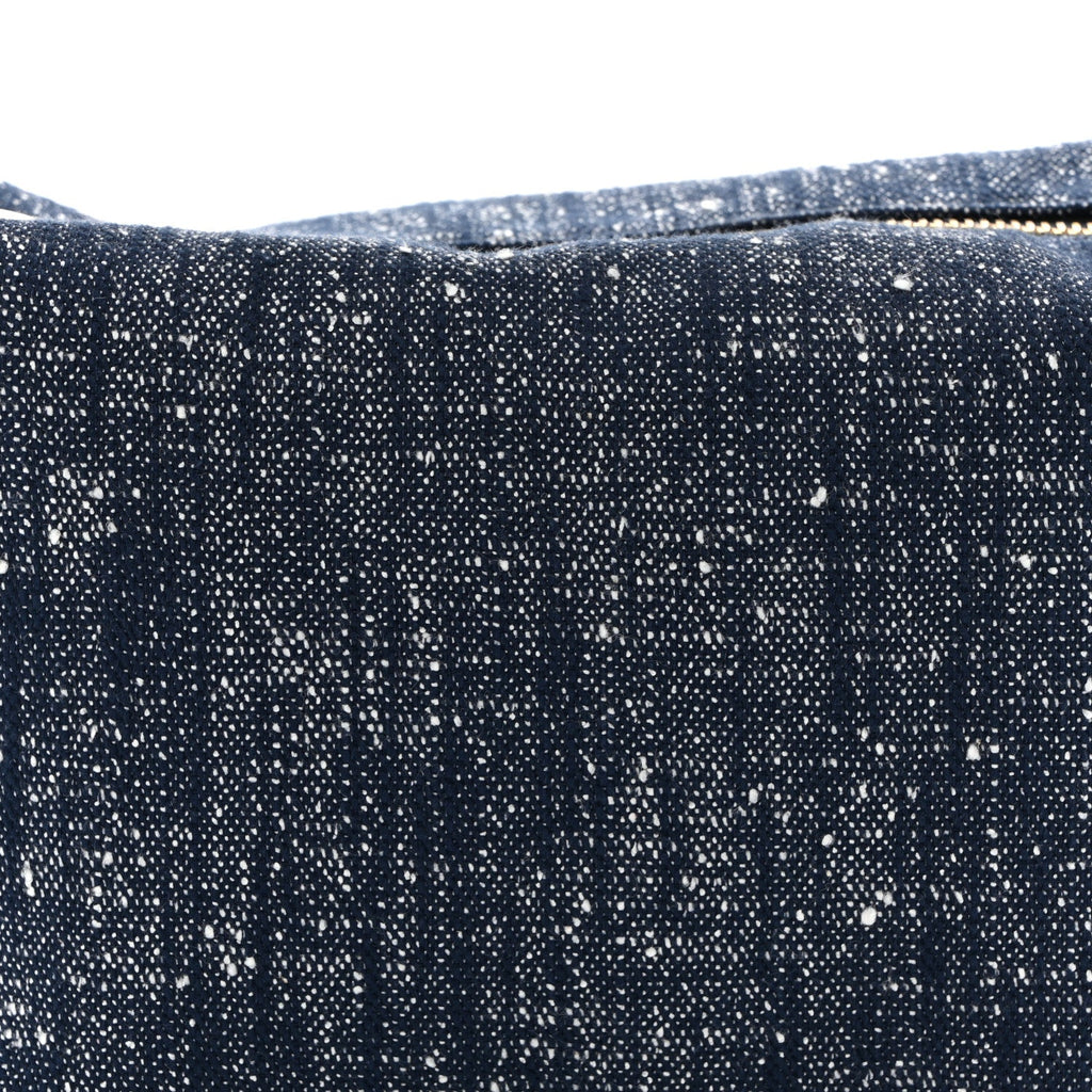 Denim Boucle Wallace Shoulder Bag Navy White Space