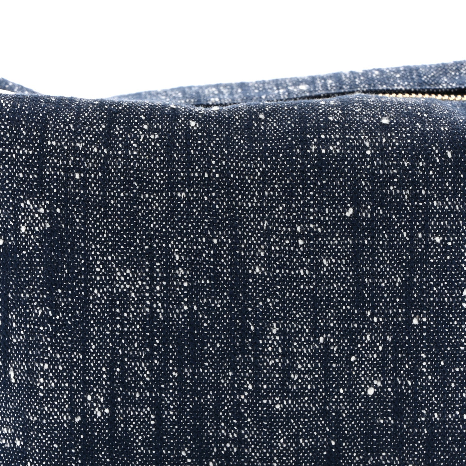 Denim Boucle Wallace Shoulder Bag Navy White Space