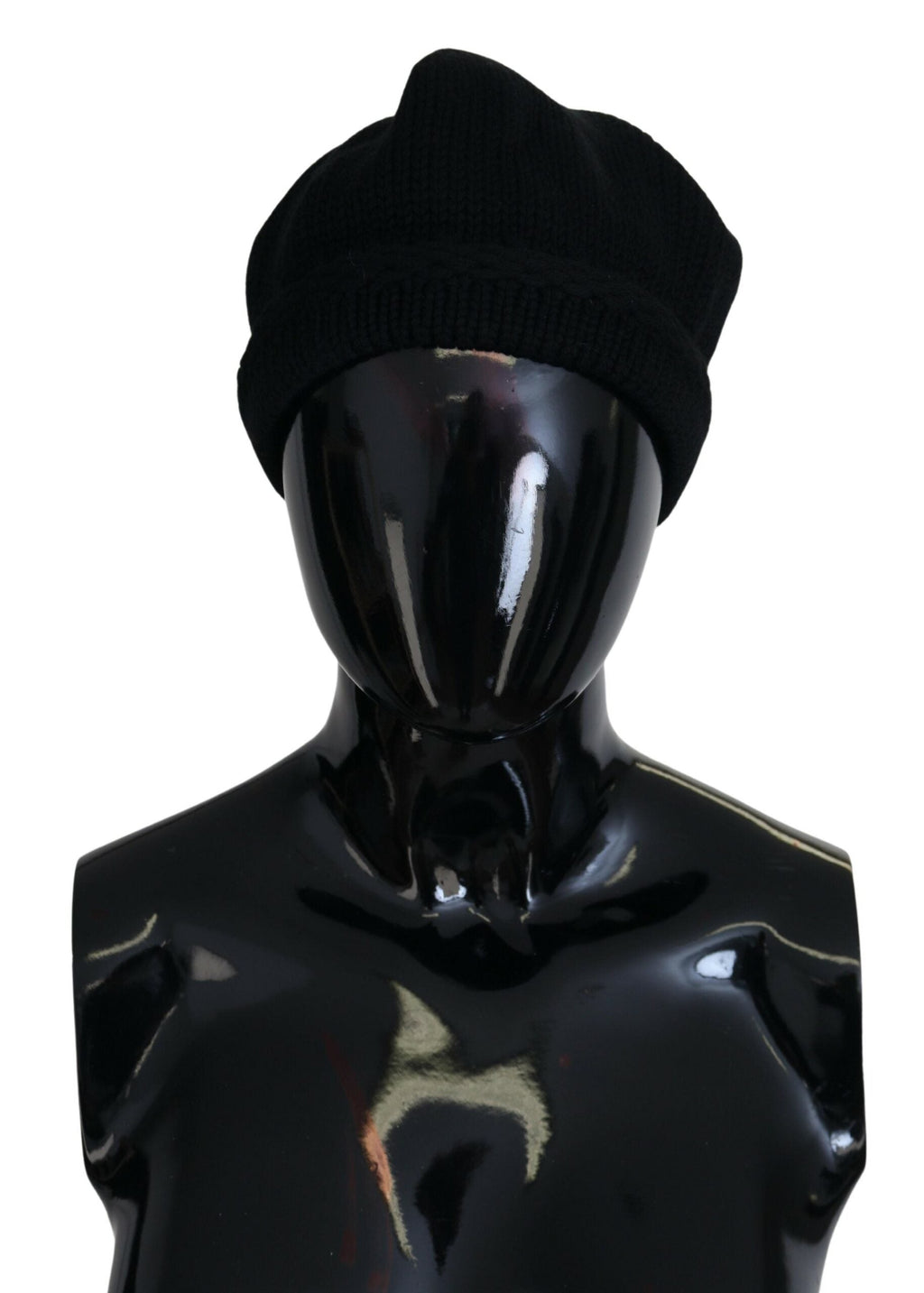 Dolce & Gabbana Black Virgin Wool Women Winter Beanie Cap Women's Hat