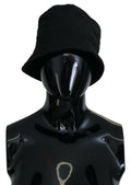 Dolce & Gabbana Black Nylon Women Bucket Cap Women's Hat