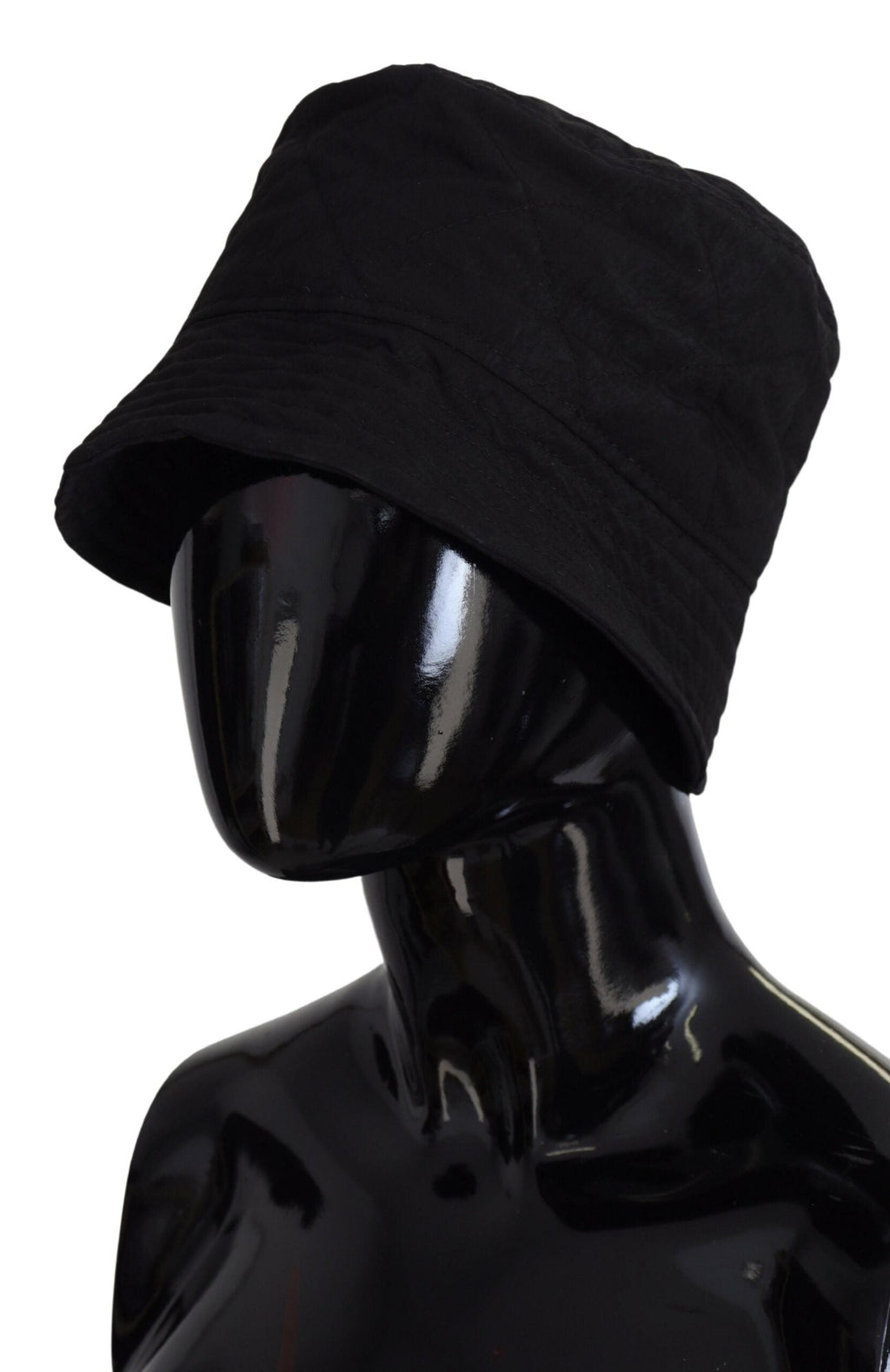 Dolce & Gabbana Black Nylon Women Bucket Cap Women's Hat