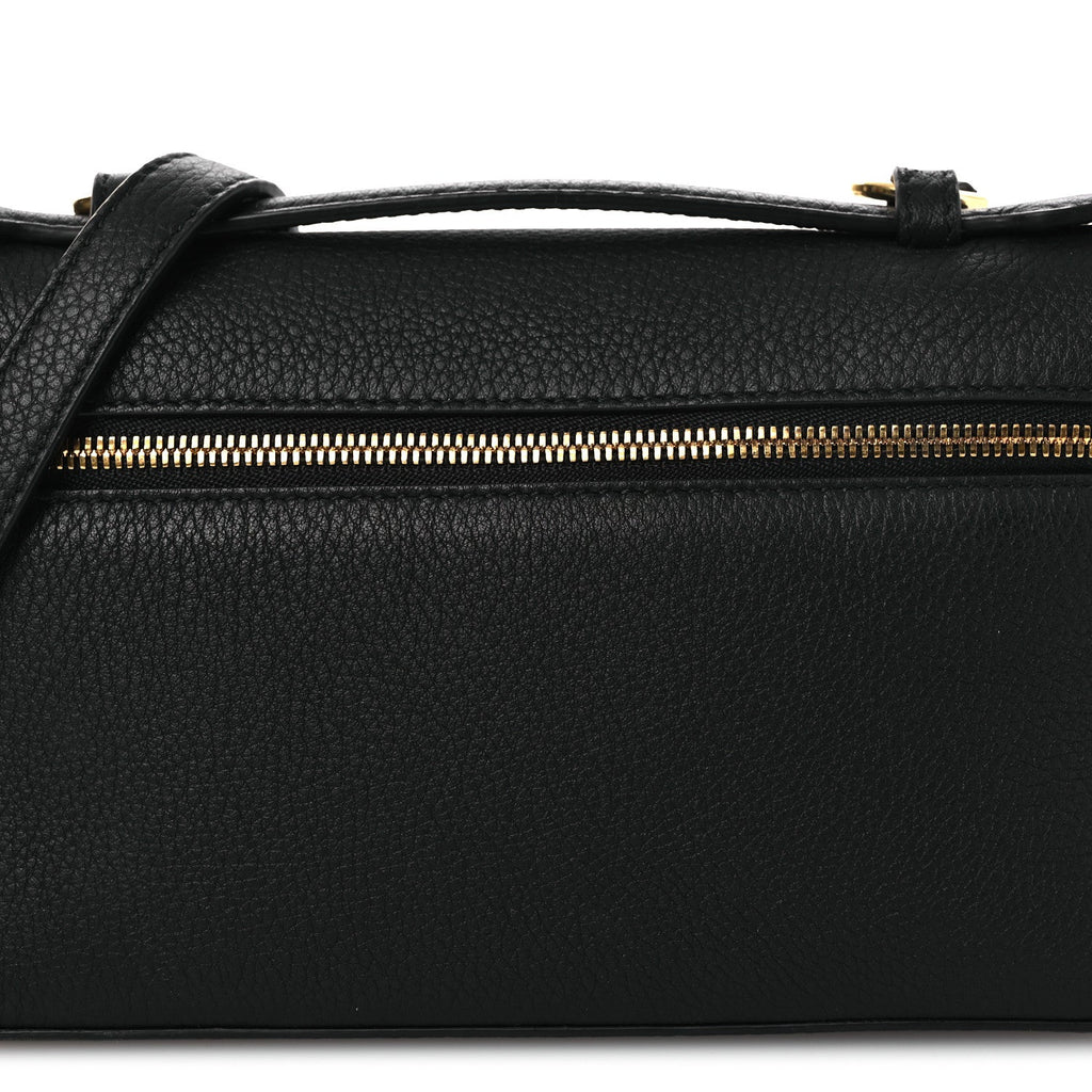 Grained Calfskin L19 Extra Pocket Pouch Black