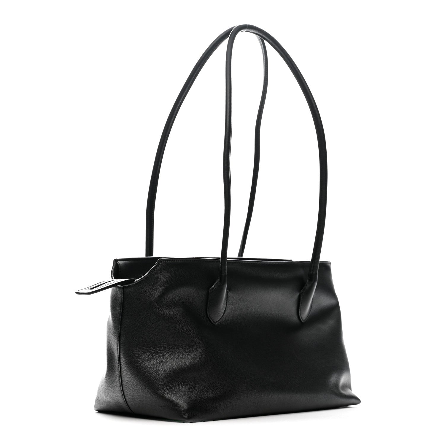 Grained Calfskin Terrasse Bag Black
