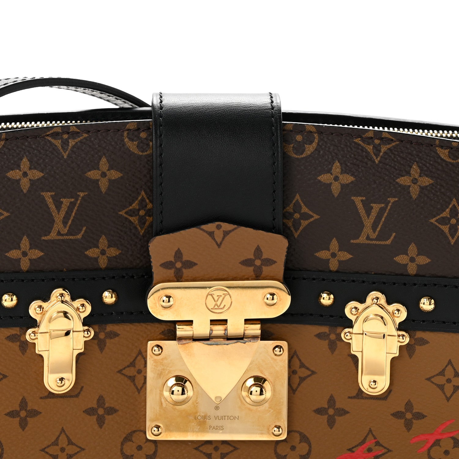 Reverse Monogram Trunk Clutch