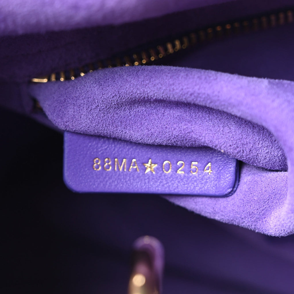 Lambskin Cannage Small My ABCDior Lady Dior Purple