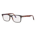 Tom Ford Eyeglasses Rectangle Full Rim, Transparent Grey Frame and Clear Blue Light Block Lens FT5752-B020