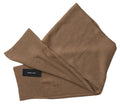 Dolce & Gabbana Brown Knitted Camel Wrap Shawl Foulard Women's Scarf