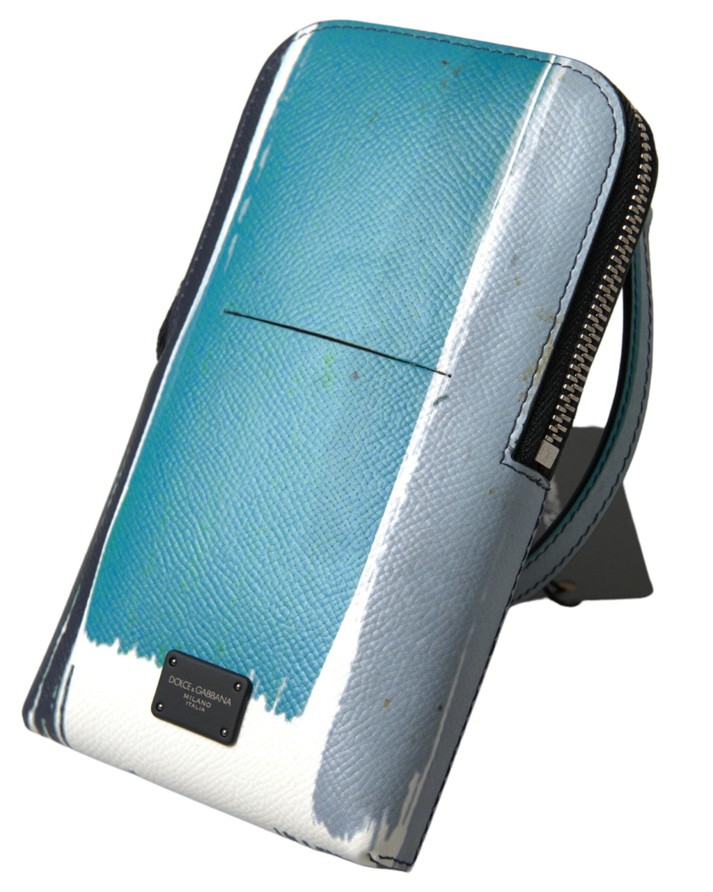 Dolce & Gabbana Blue Leather Purse Crossbody Sling Phone Bag Men's Unisex