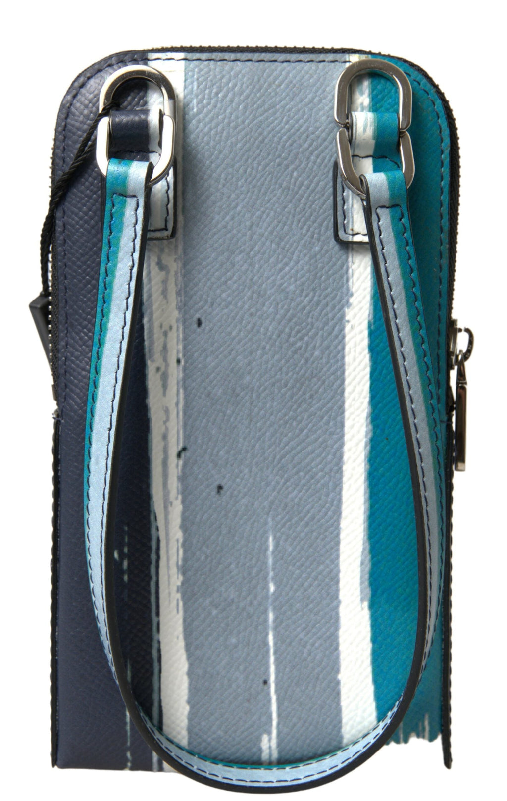 Dolce & Gabbana Blue Leather Purse Crossbody Sling Phone Bag Men's Unisex