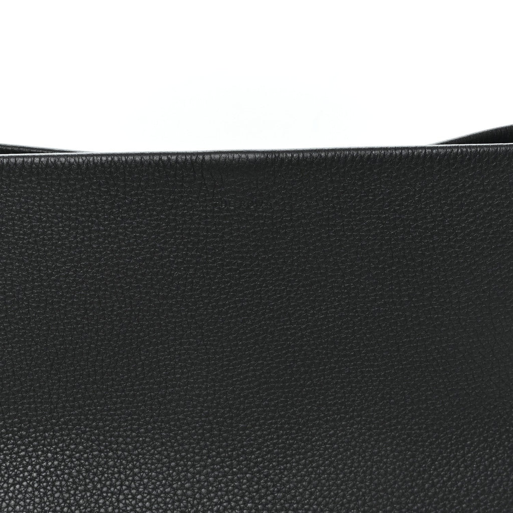 Grained Calfskin Medium N/S Park Tote Black