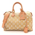 Metallic Calfskin Monogram Speedy P9 Bandouliere 30 Gold Kintsugi