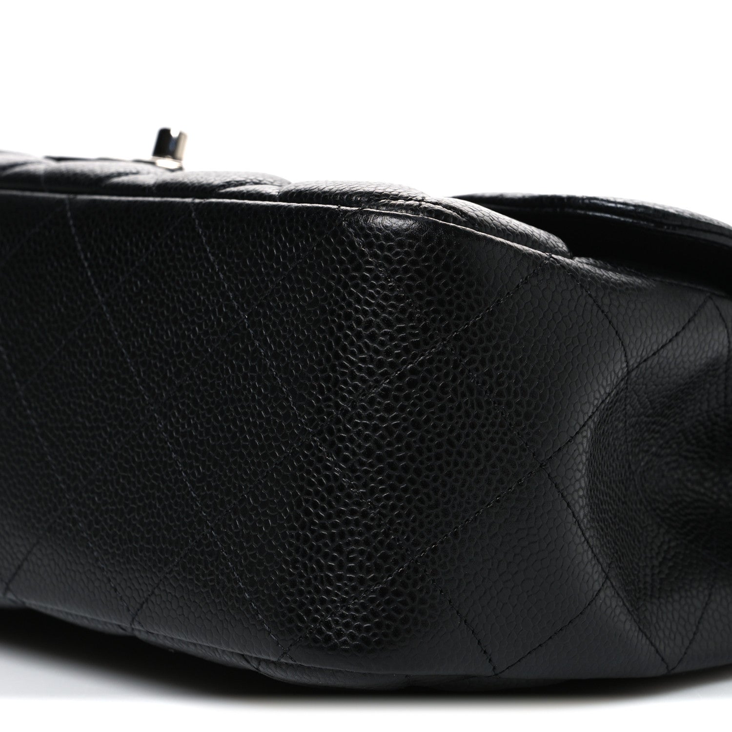 Caviar Quilted Jumbo Single Flap Black