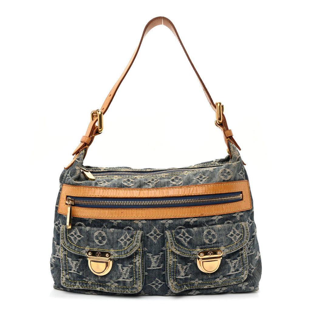 Monogram Denim Baggy PM Blue