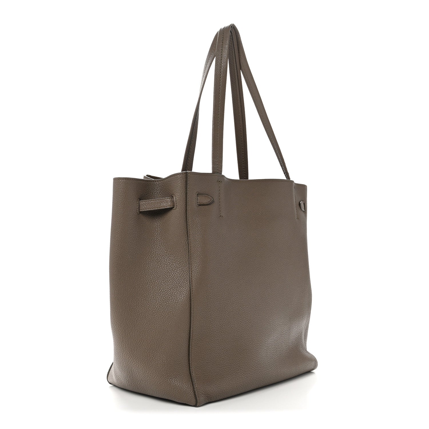 Soft Grained Calfskin Small Belt Cabas Phantom Taupe