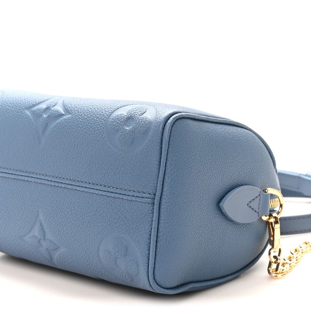 Empreinte Monogram Giant Speedy Bandouliere 20 Blue Jean
