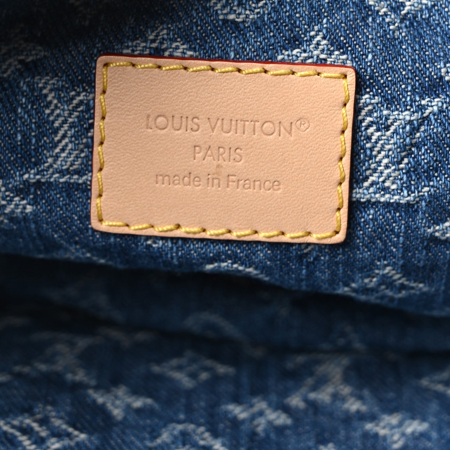 Monogram Denim Pochette Accessories Cargo Blue