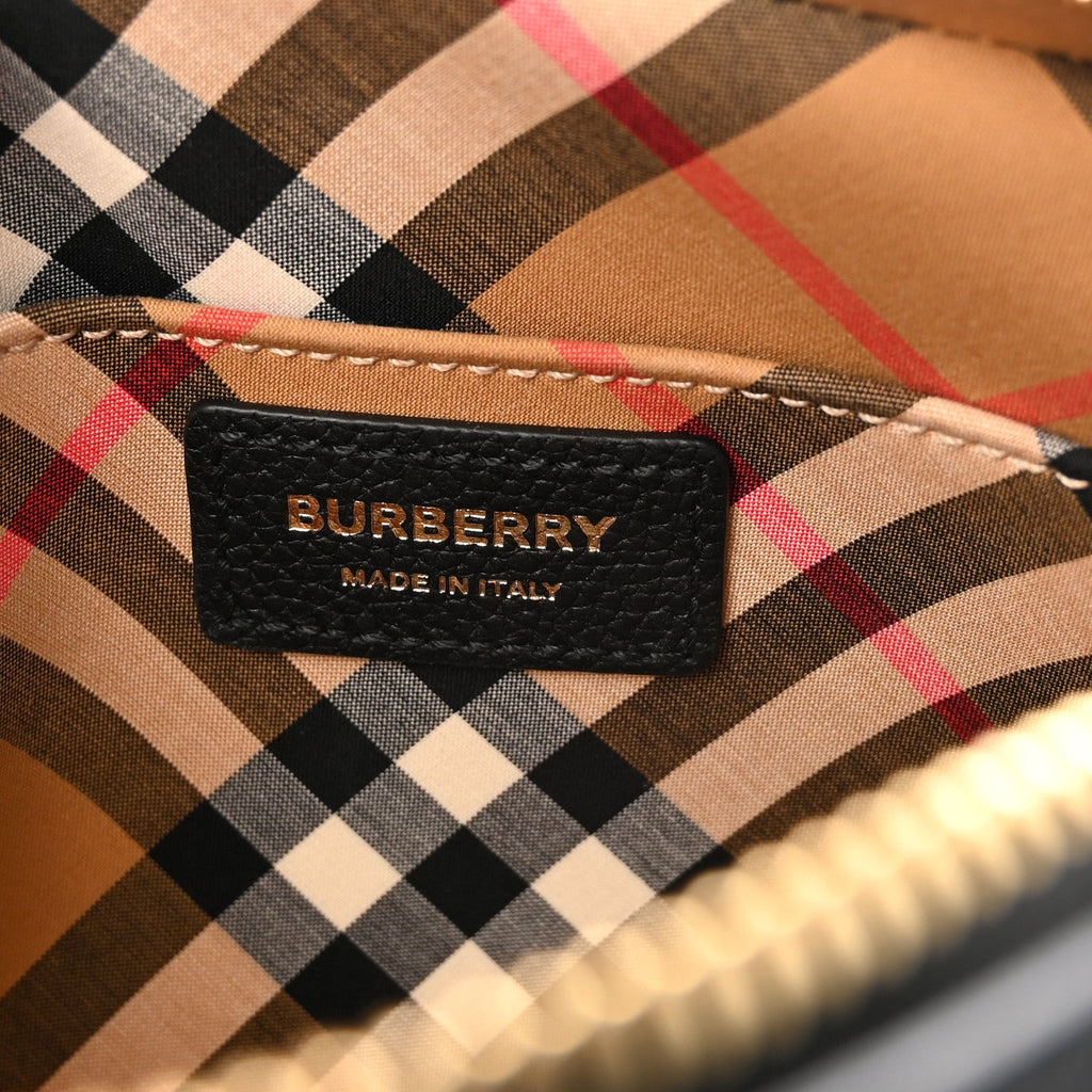 Grained Calfskin TB Small Camera Bag Black