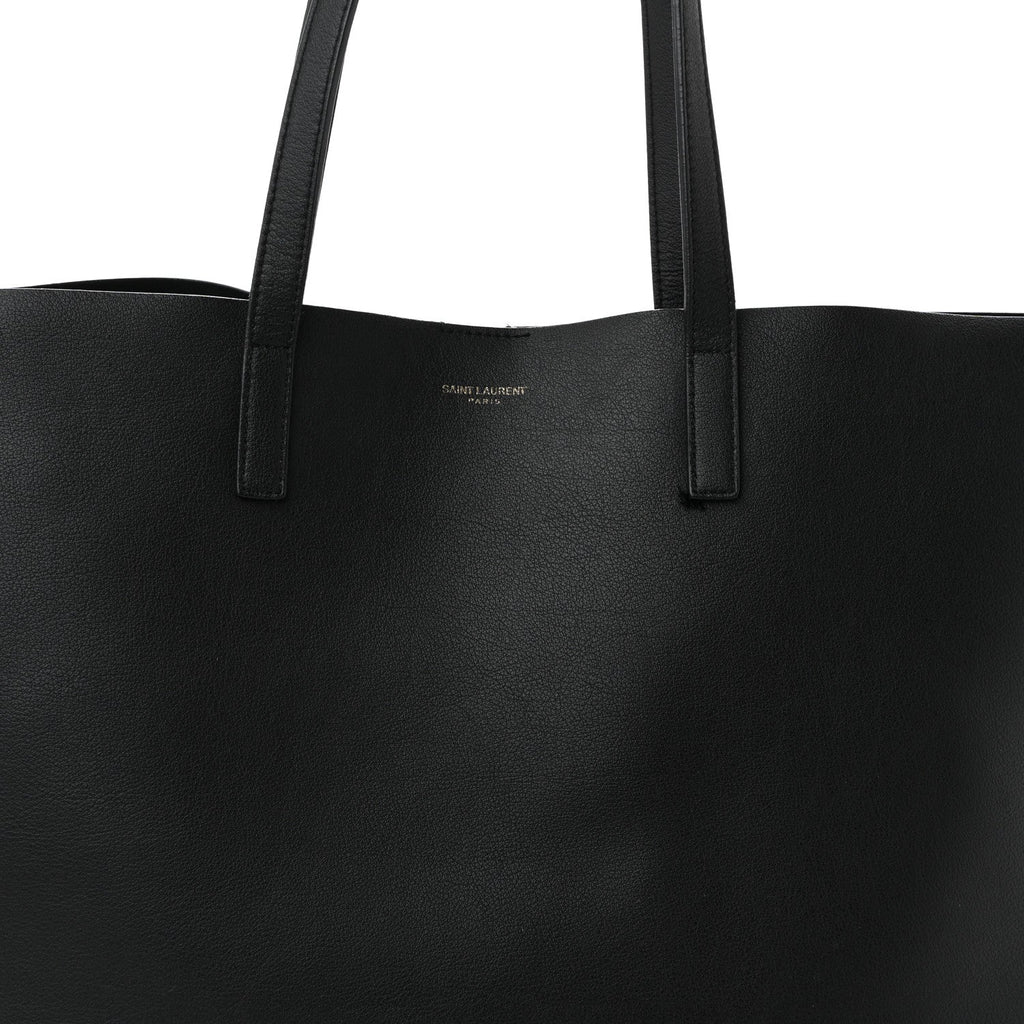 Calfskin Large Shopping Tote Black